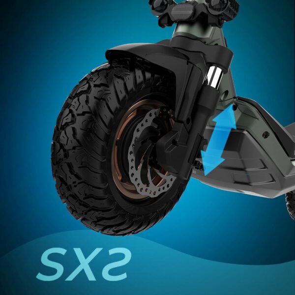 Imagen 5 Patinete Cecotec Bongo Serie Doble Z 80 con doble motor de 2200 W, batería de 20000 mAh y autonomía de 85 km. Supera pendientes del 15% con total estabilidad.