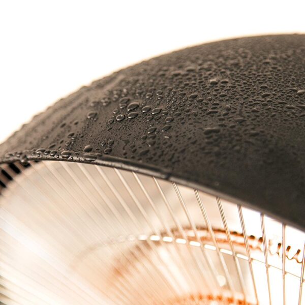 Imagen 6 Calefactor exterior de 2100 W con resistencia de carbono. Cuenta con 3 niveles de potencia, altura ajustable y protección IP24 ideal para terrazas y jardines.