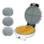 Kit de accesorios variados para freidora de aire Cecotec Cecofry de 5 a 6,5 litros con moldes y rejillas