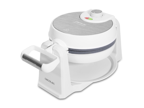 Imagen 3 Gofrera eléctrica de 1000 W con sistema giratorio Sphere de 180º. Revestimiento antiadherente RockStone y calentamiento uniforme para unos gofres perfectos.