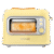 Imagen 3 Tostadora Cecotec RetroVision Yellow de 700 W con ventana de cristal. Diseño retro, 5 niveles de potencia y ranuras anchas para dos tostadas.