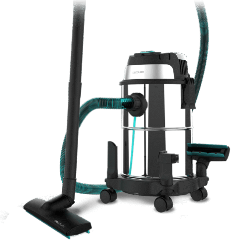 Imagen 2 Aspirador de sólidos y líquidos Conga Rockstar Wet & Dry Steel con 1200 W de potencia, depósito metálico de 16 L y gran resistencia para limpiezas exigentes.