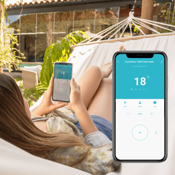 Imagen 8 Aire acondicionado portátil de 7000 BTU con conexión WiFi y control remoto. Refrigeración, ventilación y deshumidificación con clasificación energética A.