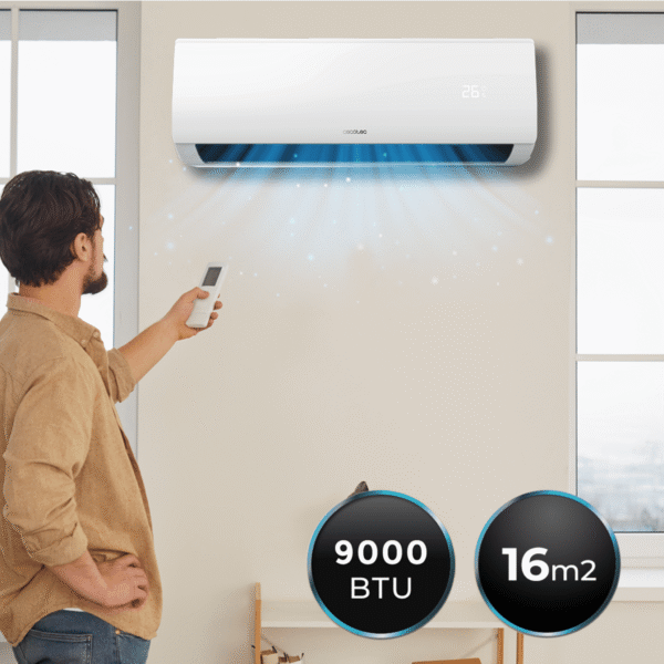 Imagen 4 Aire acondicionado split AirClima 9000 Smartfresh de 9000 BTU. Inverter, bomba de calor, pantalla LED y eficiencia A++ para una climatización silenciosa.