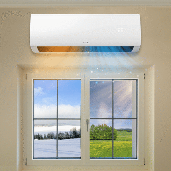 Imagen 5 Aire acondicionado split AirClima 9000 Smartfresh de 9000 BTU. Inverter, bomba de calor, pantalla LED y eficiencia A++ para una climatización silenciosa.