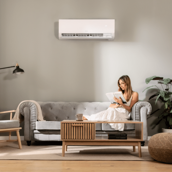 Imagen 6 Aire acondicionado split AirClima 24000 Smartfresh. 24000 BTU, bomba de calor, sistema Inverter, gas R32 y pantalla LED. Climatización eficiente todo el año.