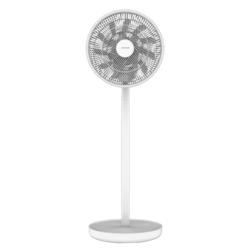 Imagen 2 Ventilador Cecotec EnergySilence 2600 Sunflower Portable con batería de 2600 mAh, motor BLDC de 22W y oscilación 3D para un frescor sin cables en cualquier lugar.