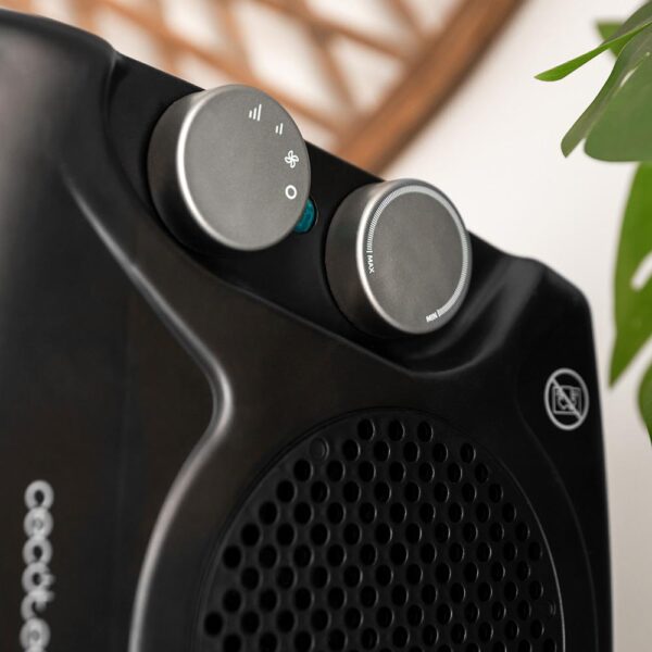 Imagen 6 El termoventilador ReadyWarm 2000 Max Dual Black de 2000 W ofrece calor rápido y eficiente con 3 modos de funcionamiento y doble sistema de seguridad integrado.