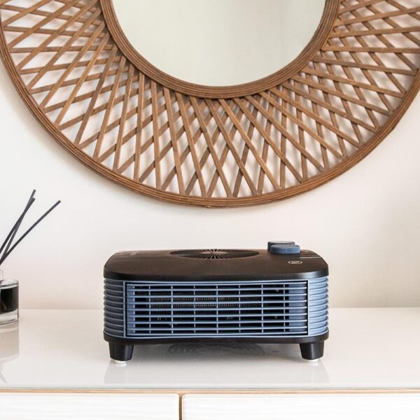 Imagen 4 Termoventilador ReadyWarm 2050 Max Horizon Black de 2000 W con 3 modos de funcionamiento, termostato regulable y máxima seguridad para un calor rápido y eficiente.