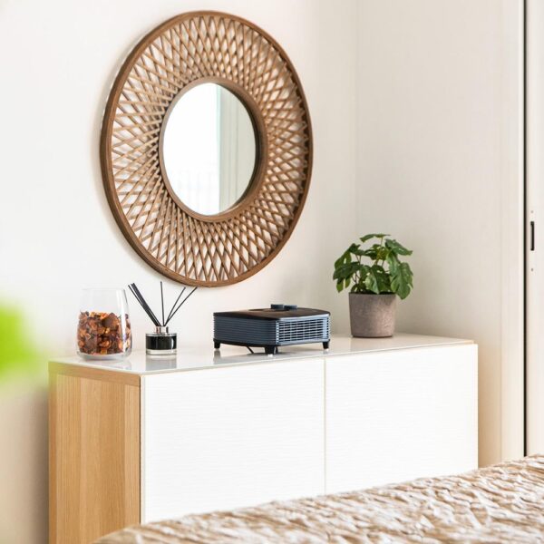 Imagen 5 Termoventilador ReadyWarm 2050 Max Horizon Black de 2000 W con 3 modos de funcionamiento, termostato regulable y máxima seguridad para un calor rápido y eficiente.