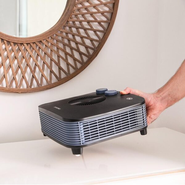 Imagen 7 Termoventilador ReadyWarm 2050 Max Horizon Black de 2000 W con 3 modos de funcionamiento, termostato regulable y máxima seguridad para un calor rápido y eficiente.