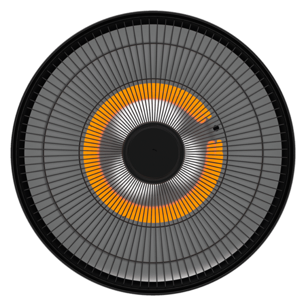 8262-Imagen-3 Imagen 3 Calefactor de exterior de techo con 1500 W de potencia. Cuenta con sistema de calefacción halógena, protección IP55 y mando a distancia para un control total.