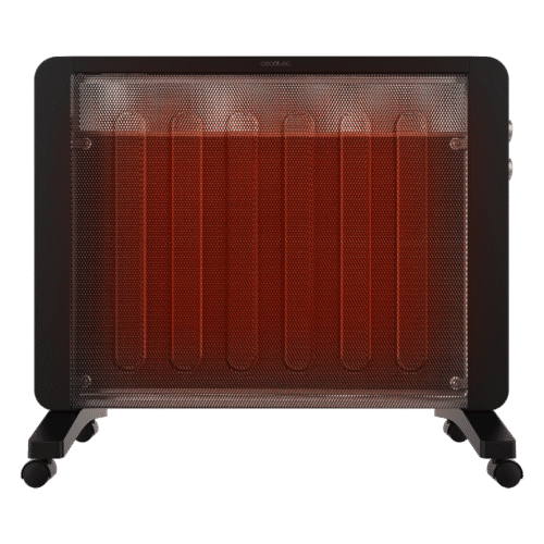 Imagen 2 Placa radiante de mica Ready Warm 2000 Now con 2000 W. Calentamiento rápido, termostato regulable, 2 niveles de potencia y sistema de seguridad antivuelco.