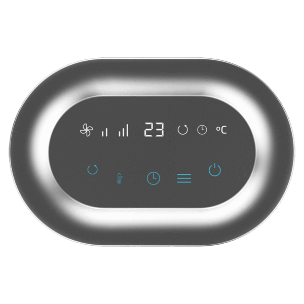 Imagen 3 Calefactor cerámico de 1500 W con oscilación y pantalla digital. Cuenta con termostato regulable y 3 modos para climatizar estancias de forma eficiente y segura.