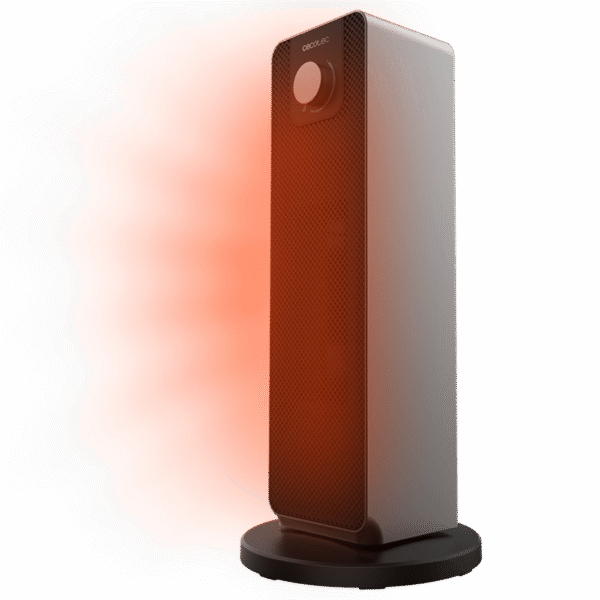 8275-Imagen-2 Imagen 2 Calefactor cerámico de 2000 W con oscilación automática y 3 modos. Incluye termostato regulable, tecnología PTC de calentamiento rápido y protección antivuelco.