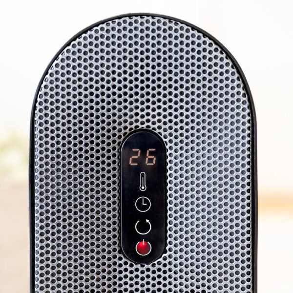 8279-Imagen-7 Imagen 7 Calefactor cerámico inteligente de 2000 W con oscilación y tecnología PTC. Ofrece 3 modos, termostato regulable y máxima seguridad para un calentamiento rápido.