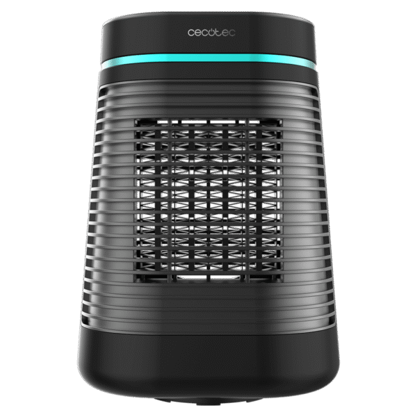 Imagen 4 Calefactor cerámico negro de 1500 W con oscilación y 3 modos. Diseño compacto, tecnología PTC eficiente y triple sistema de seguridad para el hogar.