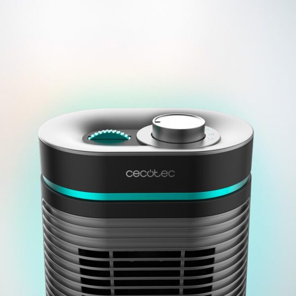 Imagen 8 Calefactor cerámico negro de 1500 W con oscilación y 3 modos. Diseño compacto, tecnología PTC eficiente y triple sistema de seguridad para el hogar.