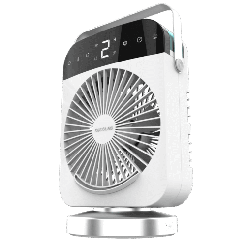 8356-Imagen-2 Imagen 2 Climatizador de sobremesa con oscilación y pantalla digital. Depósito de 300 ml, temporizador programable y control táctil para un ambiente fresco y confortable.