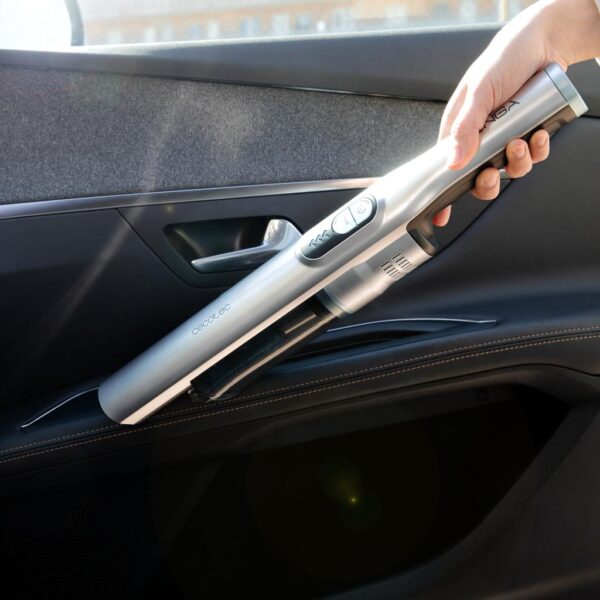 Imagen 4 Aspiradora de mano con motor Digital Brushless de 90 W, 13 kPa de succión y 40 min de autonomía. Incluye base de carga y accesorios para hogar y coche.