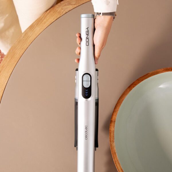 Imagen 6 Aspiradora de mano con motor Digital Brushless de 90 W, 13 kPa de succión y 40 min de autonomía. Incluye base de carga y accesorios para hogar y coche.