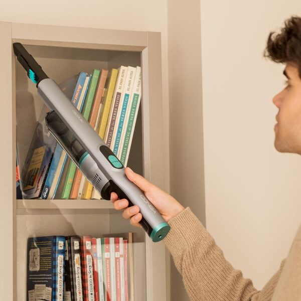 Imagen 6 Aspiradora de mano Conga Rockstar Micro+ con motor Digital Brushless de 200 W, 20 kPa de succión y 40 minutos de autonomía. Diseño ligero con base de autoguardado.