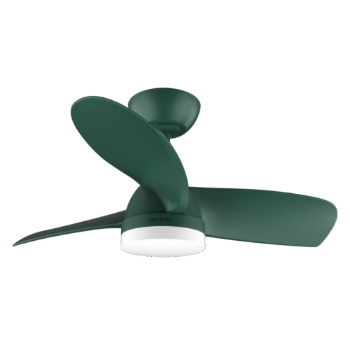 8466-Imagen-2 Imagen 2 Ventilador de techo DC de 36" y 35 W en color menta. Incluye luz LED, mando a distancia, temporizador y sistema silencioso EnergySilence para máximo confort.