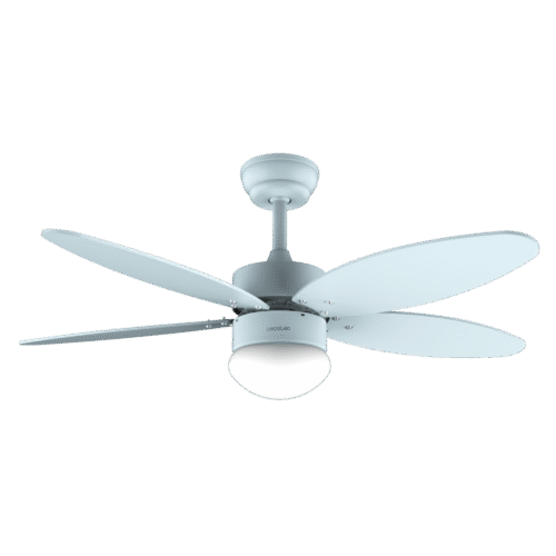 Imagen 2 Ventilador de techo 42” con motor DC, luz LED y mando a distancia. Silencioso, 6 velocidades, temporizador y aspas reversibles con función verano/invierno.