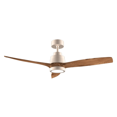 Imagen 2 Ventilador de techo EnergySilence Aero 5295 GoldBlack de 52” con motor DC de 35 W. Luz LED, 6 velocidades, temporizador y función verano/invierno.