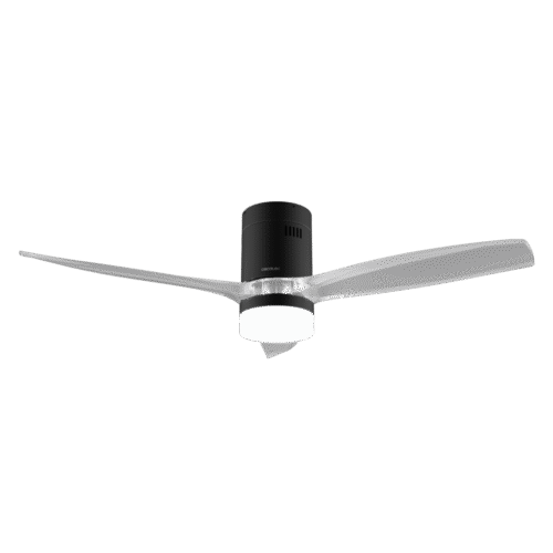 8499-Imagen-2 Imagen 2 Ventilador de techo IP44 EnergySilence Aero 5285 con WiFi y aspas BlackTransparent. Motor DC 40W, 132 cm, 6 velocidades y función verano-invierno.