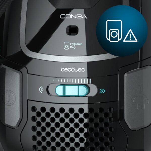Imagen 4 Aspirador de trineo con bolsa Conga Powerbag 4000 XL de 890 W. Depósito de 4 L, filtro de alta eficiencia y accesorios para muebles y esquinas.