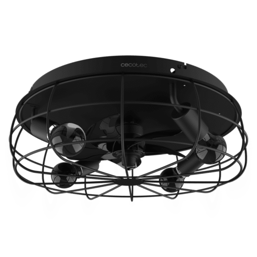 8638-Imagen-2 Imagen 2 Ventilador de techo con luz EnergySilence LampAero 600 Iron Design. Motor DC 20 W, 5 aspas, mando a distancia, función verano/invierno y 3 tonos de luz LED.