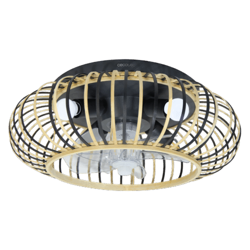 8640-Imagen-2 Imagen 2 Ventilador de techo EnergySilence LampAero 600 Natural Wood. Motor DC 20W, luz LED, 5 aspas ocultas, mando a distancia y función verano/invierno.