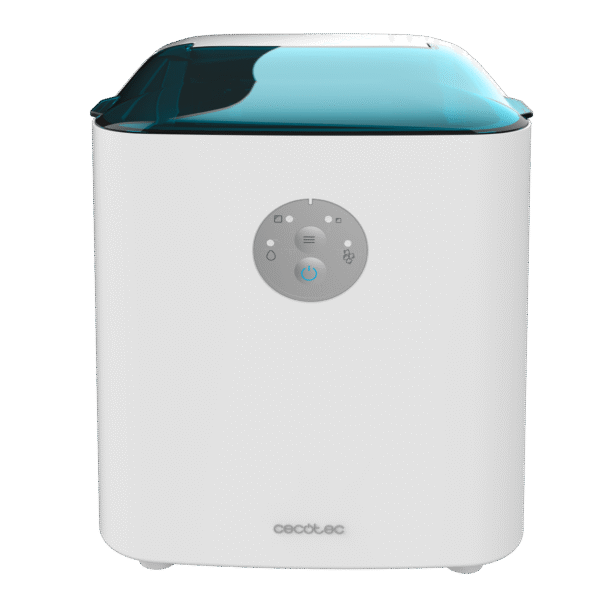 Imagen 3 Máquina de hielo compacta de 120 W con producción de 12 kg diarios. Diseño portátil, función de autolimpieza y panel de control intuitivo para cubitos rápidos.