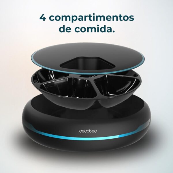 9562-Imagen-4 Imagen 4 Cuida la alimentación de tus mascotas con el dispensador automático Cecotec Pumba 1600 Purrfect Meal. Incluye capacidad de 1,6L y cuatro compartimentos.