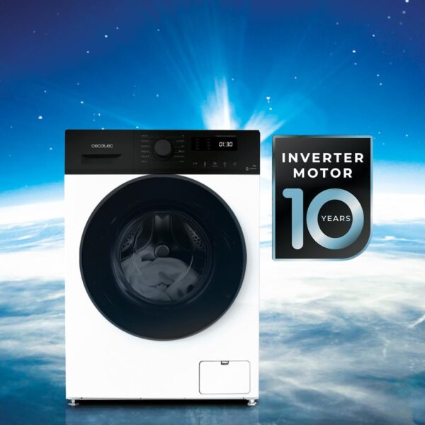 Imagen 8 Lavadora Cecotec Bolero DressCode 6150 Inverter A de 6 kg y 1000 rpm. Motor Inverter Plus, 12 programas, tecnología Steam Max y máxima eficiencia clase A.