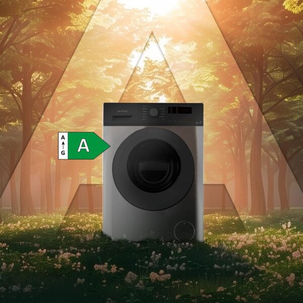 Imagen 7 Lavadora Cecotec Bolero DressCode 7150 Inverter Steel de 7 kg y 1400 rpm. Motor Inverter Plus, Steam Max y eficiencia clase A para un lavado impecable.