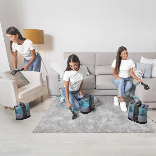Imagen 8 Limpiatapicerías Conga 4000 Carpet&Spot Clean XL Advance con 600 W y 14 kPa. Elimina manchas difíciles en alfombras y sofás con sus accesorios especializados.