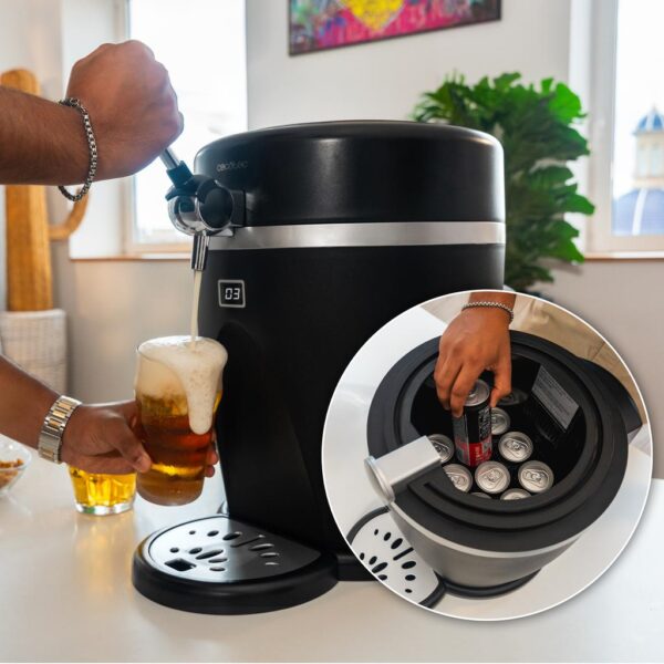 A01_EU01_100008-Imagen-6 Imagen 6 Dispensador de cerveza BeerFlow 5000 para barriles de 5L presurizados. Sistema de refrigeración eficiente, pantalla LED y diseño antideslizante para el hogar.