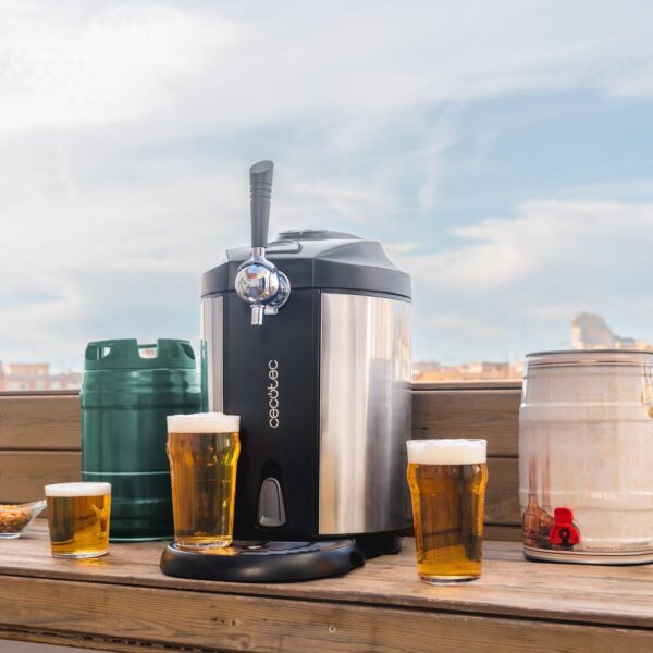 Imagen 7 Dispensador de cerveza de acero inoxidable de 5L. Temperatura ajustable 2-12ºC, pantalla LED y compatible con barriles universales con y sin presión.