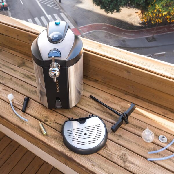 Imagen 8 Dispensador de cerveza de acero inoxidable de 5L. Temperatura ajustable 2-12ºC, pantalla LED y compatible con barriles universales con y sin presión.