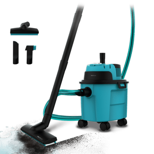 Imagen 2 Aspirador de sólidos y líquidos Conga Rockstar Wet & Dry Compact Garden de 1000 W y 10 L. Diseño compacto con función de soplado para una limpieza versátil.