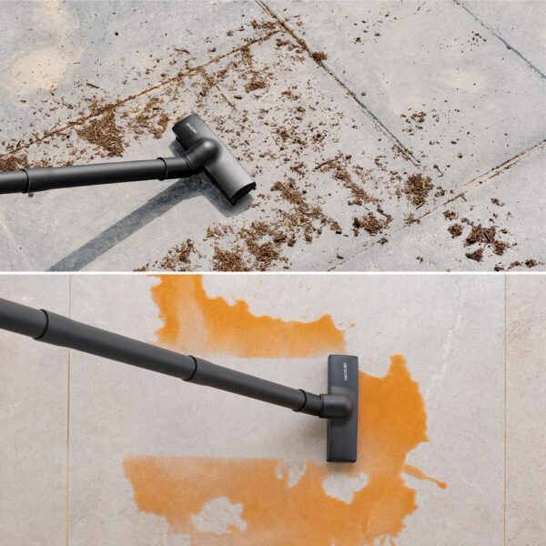 Imagen 5 Aspirador de sólidos y líquidos Conga Rockstar Wet & Dry Compact Garden de 1000 W y 10 L. Diseño compacto con función de soplado para una limpieza versátil.