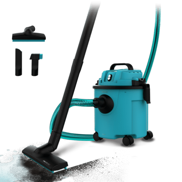 A01_EU01_100012-Imagen-2 Imagen 2 Aspirador de sólidos y líquidos Conga Rockstar Wet & Dry Compact Garden Plus con 1200 W de potencia, 16 L de capacidad y función de soplado para jardín y hogar.