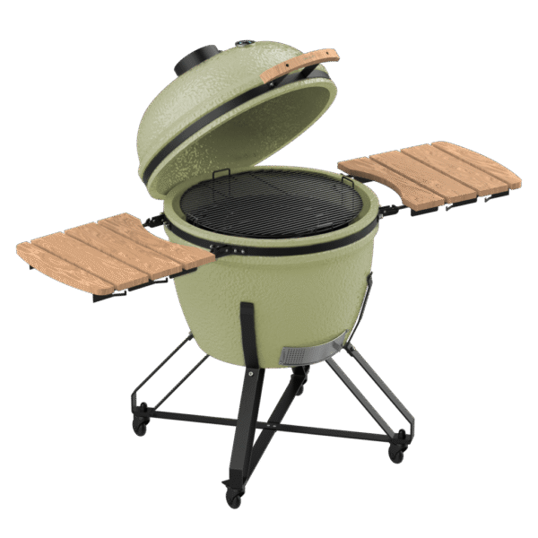 Imagen 3 Barbacoa de cerámica Cecotec DragonFire 6600 con resistencia térmica de hasta 1000º, sólido soporte de hierro fundido y control preciso de flujo de aire.