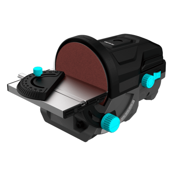 Imagen 2 Lijadora de disco de sobremesa PerfectSurface 1000 Stand Disc con 140 W, disco de 125 mm y mesa ajustable hasta 45º para acabados precisos en madera y metal.