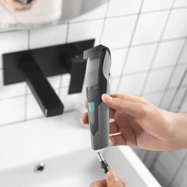 Imagen 8 Barbero Cecotec PrecisionCare Barber con cuchillas de acero inoxidable, 2 peines ajustables de 1 a 20 mm y autonomía de 60 minutos. Perfilado de precisión.