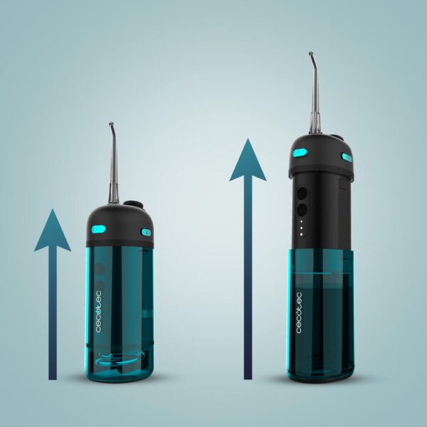 A01_EU01_100061-Imagen-4 Imagen 4 Irrigador dental de viaje ToothCare Jet Splash de Cecotec con 150 ml de capacidad, 3 modos de limpieza y 8 intensidades. Diseño compacto y 2 boquillas incluidas.