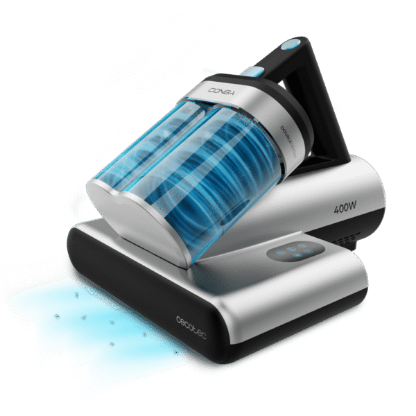 Vista frontal del Set de 6 cuchillos Cecotec Swiss Chef color negro con hojas de acero inoxidable y revestimiento cerámico en su caja original