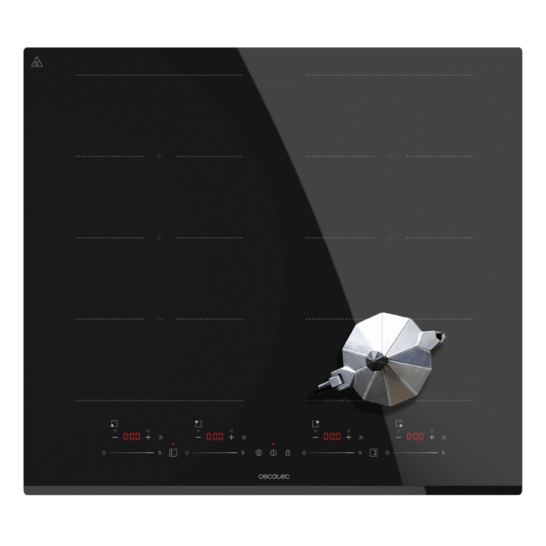 Imagen 5 Placa de inducción Bolero Squa I 4800 TotalFlex de 7400 W con 9 niveles de potencia, control táctil slider y sistema TotalFlex para máxima flexibilidad en cocina.